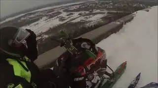 First ride of a snowy winter, Minnesota