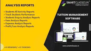 Complete Reports & Insights for Tuition Business | Smart Classes ERP Demo