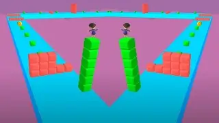 Cube Stacker Surfer 3D🏄&zwj;♂️All Levels Android, iSO Mobile Gameplay Max Update Walkthrough CSS54Shorts