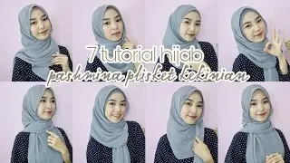 TUTORIAL HIJAB PASHMINA PLISKET KEKINIAN TERBARU SIMPLE  GAMPANG MUDAH UNTUK PEMULA