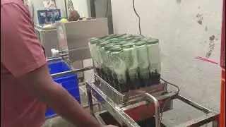 Goli soda bottle brushing machine