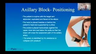 NRAP Academy: Ultrasound Guided  Axillary Brachial Plexus Block for Regional Anesthesia & Pain Mgt.