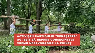 Activiștii partidului &ldquo;Renaștere&rdquo; la Edineț/Активисты партии &ldquo;Renaștere-Возрождение&rdquo; в Единцах.