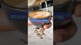 Just when I love African  coffee ☕️ 😍 🇺🇬 🇰🇪 🇷🇼  #kenya #uganda #rwanda #rosetta #latteart #latte