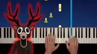 99 ночей в лесу &mdash; тема для вестибюля &mdash; лёгкий урок игры на фортепиано