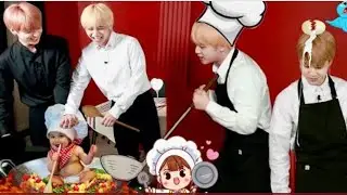 BTS destroy kitchen🤦🧑🔍🥘//taekook cooking together//Hindi dubbing//part1#viral#bts #ektasingh26#v#vk