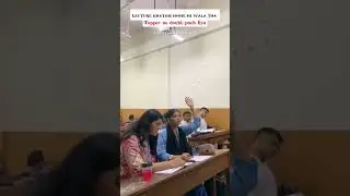 Topper Ne Doubt Puch liya💀 #students #memes #funny #college #collegelife #exam #
