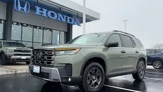 It&rsquo;s Here! 2026 Honda Pilot Ash Green Metallic Trailsport + 2025 Side by Side Comparison