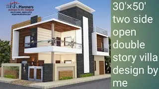 side open double story villa design by me