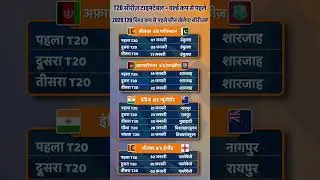 टी20 वर्ल्ड कप तैयारी: टीमों का पूरा कार्यक्रम |  टी20 सीरीज़ टाइमटेबल &ndash; वर्ल्ड कप से पहले