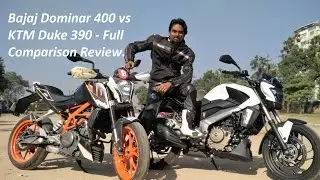Bajaj Dominar 400 vs KTM Duke 390 - Full Comparison Review.