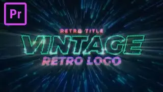 FREE Vintage Video Game Titles Template MOGRT for Adobe Premiere Pro + Tutorial