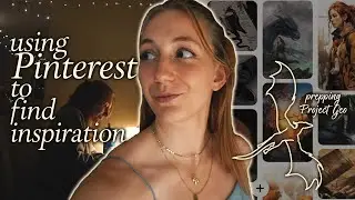 how I use Pinterest for story ideas and character inspiration | Preptober vlog