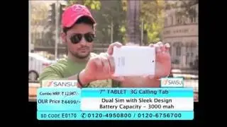 Sansui 7 Dual Sim 3G Calling Tab  4 GB  4499  S&H199