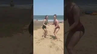 Beach day!! @kira.carrillo 6.3.25 #beach #funny #virginiabeach #sisters #trend #shorts #fypviralシ