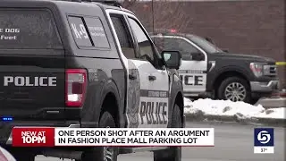 One person shot after an argument in Fashion Place Mall parking lot, police say