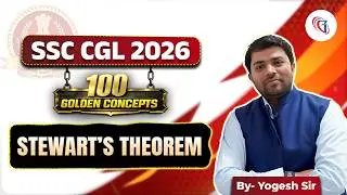 100 Golden Concepts of Math's#11| Stewart&rsquo;s Theorem Explained Like Never Before! Yogesh Sir #ssccgl