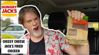 Hungry Jack's Cheesy Cheese Jacks Fried Chicken Burger Review