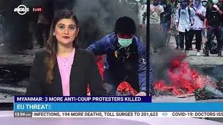 Daily Top News | MYANMAR: 3 MORE ANTI-COUP PROTESTERS KILLED | Indus News