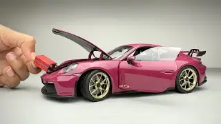 Распаковка литой модели Porsche 911 GT3 2021 в масштабе 1/18 #carlover
