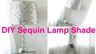DIY Sequin Lamp Shade
