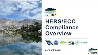 Overview of HERS + ECC: CCR REN Training Series