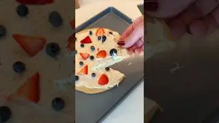 *ASMR* FRUIT PIZZA! #recipe #dessert #baking #fruit #kitchen #amazonfinds