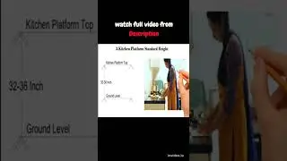 Kitchen Platform Height #shorts #kitchen #nilshri