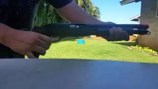 APS cam870 shotgun with paintballs