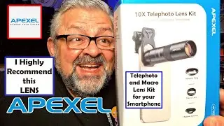 Комплект телеобъектива и макрообъектива APEXEL 10x для вашего смартфона: обзор и распаковка. Фото...