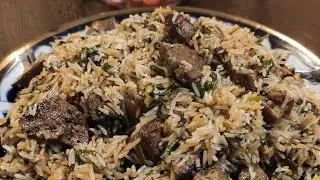 Recipe for Bakhsh, Bukharan Jewish pilaf | Baxsh palovi | Green pilaf