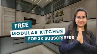 Free Modular Kitchen for 3K Subscribers #riyavermacivilengineer #modularkitchen #free #offer #foryou