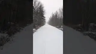Hiking the rail trail in Barrington Nova Scotia #novascotia #snow
