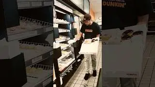 Customer Picking Box of dozen donuts @Donut @Donuts @Dunkin-Donuts @dunkinph #dunkin