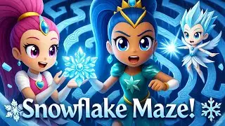 Rainbow Valley  ✨ Shimmer and Shine: Snowflake Gem Maze Defies Darkness! ❄️🌀