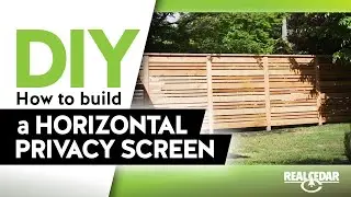 DIY - How to build a Horizontal Privacy Screen - RealCedar.com