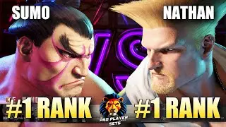 SF6 ☆ Sumo (#1 Ranked E.Honda) VS Nathan (#1 Ranked Guile) ☆ Pro Level Set