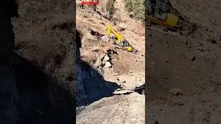 Bala balla road construction work new Earth cutting #gojri_song #travel #joshin #road #gaddi