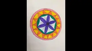 DRAW SACRED GEOMETRY- FLOWER -RANGOLI