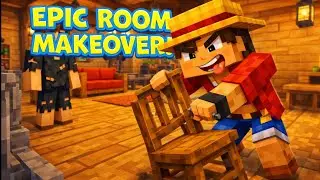 I Turned a DIRT HUT into a DREAM Gaming Room! (Minecraft Makeover)