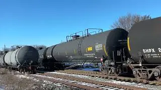 CSAO WPPA-10 pulls out of Repauno in Gibbstown, NJ with NS 3026 leading (1/20/26)