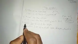 Tag Question বাংলা ভাষায় ।। 5 মিনিটে  tag question এর  teacher ll.  My teacher Bangla l Tag Question