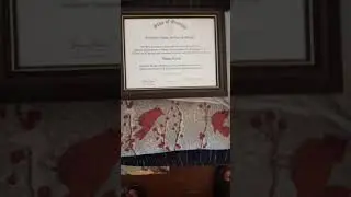 My GED certificate