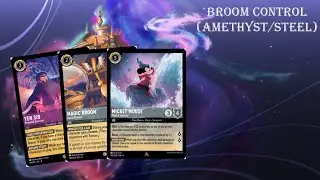 Broom Control (Amethyst/Steel) | Lorcana Deck & Gameplay | #disneylorcana