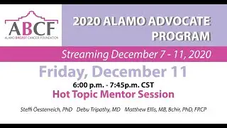 Hot Topic Mentor Session | Friday, December 11, 2020