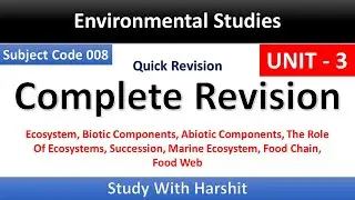 Unit - 3 Environmental Studies | 1 Semister | CCSU | BCA / BBA 008 Complete Revision