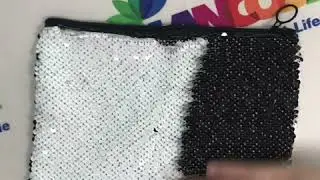 Sequin Cosmetic Bag Sublimation Makeup Bags Whats app/wechat:+8618948354061