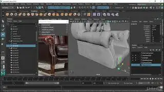 037 Chair details - Self Study Maya: Advanced Modeling (English Sub)