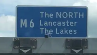 Junction 32 Broughton Interchange -  M55 Eastbound to M6 Northbound