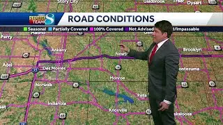 Iowa weather: Road conditions, snow totals and more